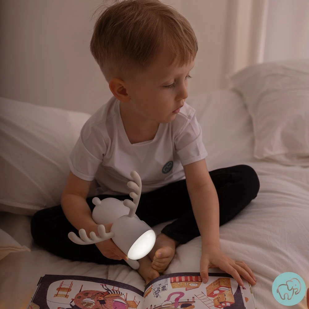 Eco Light Mary’s lampka nocna led jelonek balta