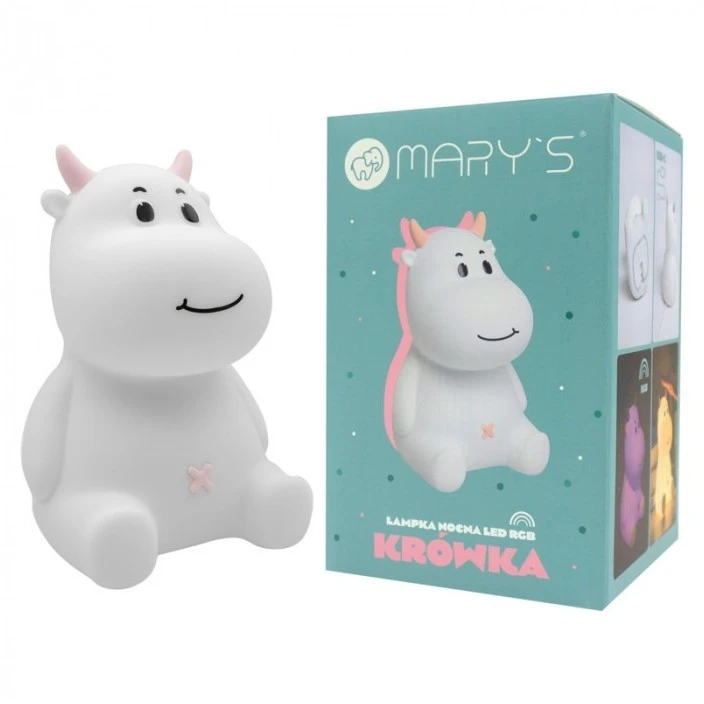 Eco Light Mary’s lampka nocna led krówka rožinė