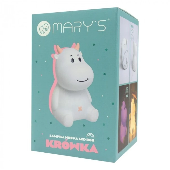 Eco Light Mary’s lampka nocna led krówka rožinė