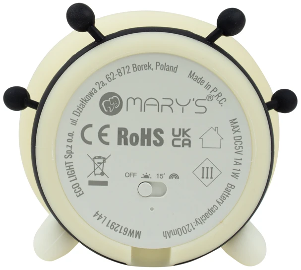 Eco Light MARY'S MW61291 Bee LED naktinė lemputė