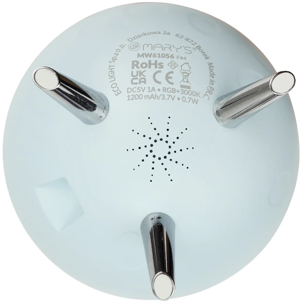 Eco Light Mary’s lampka nocna led rgb księżyc mėlyna