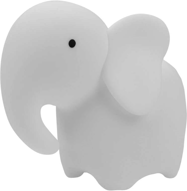 Eco Light MARY'S MW61258 LED naktinė lemputė baltas dramblys su nuotolinio valdymo pultu