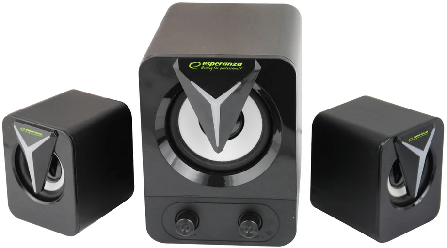 Kompiuterio kolonėlės EGS107 Esperanza garsiakalbiai 2.1 usb led vaivorykštinis sopranas