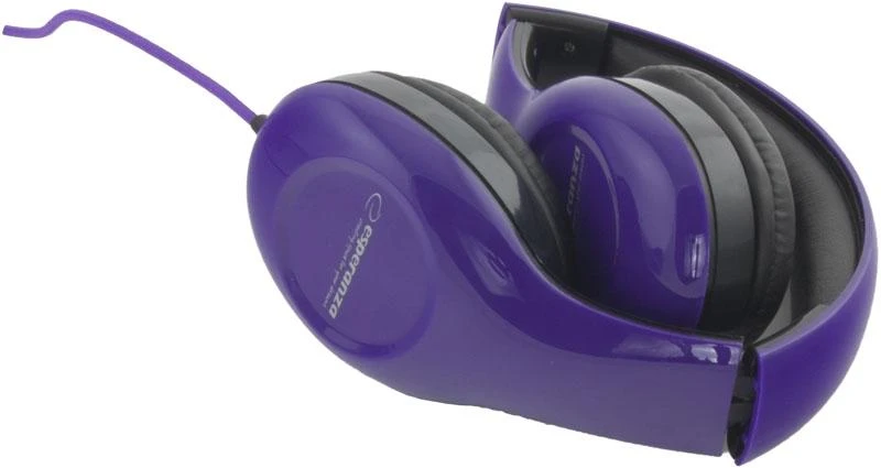 Sulenktos violetinės Esperanza ausinės