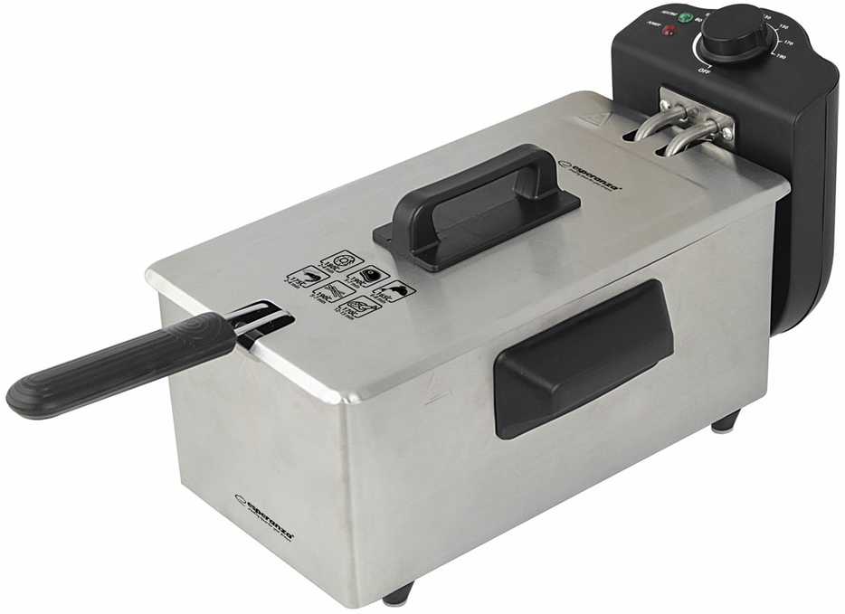 Esperanza Fritteuse 3 Liter - 2000W Leistung Für Knusprige Pommes Und Mehr