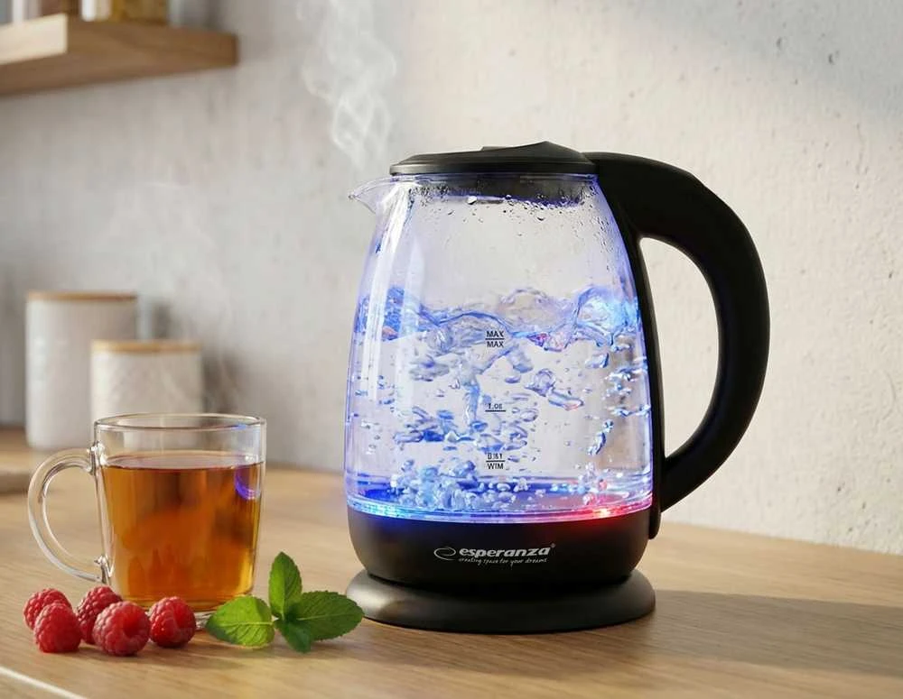 Elektrinis Virdulys - Esperanza EKK027 1,7 L Juodas, Permatomas 2200 W