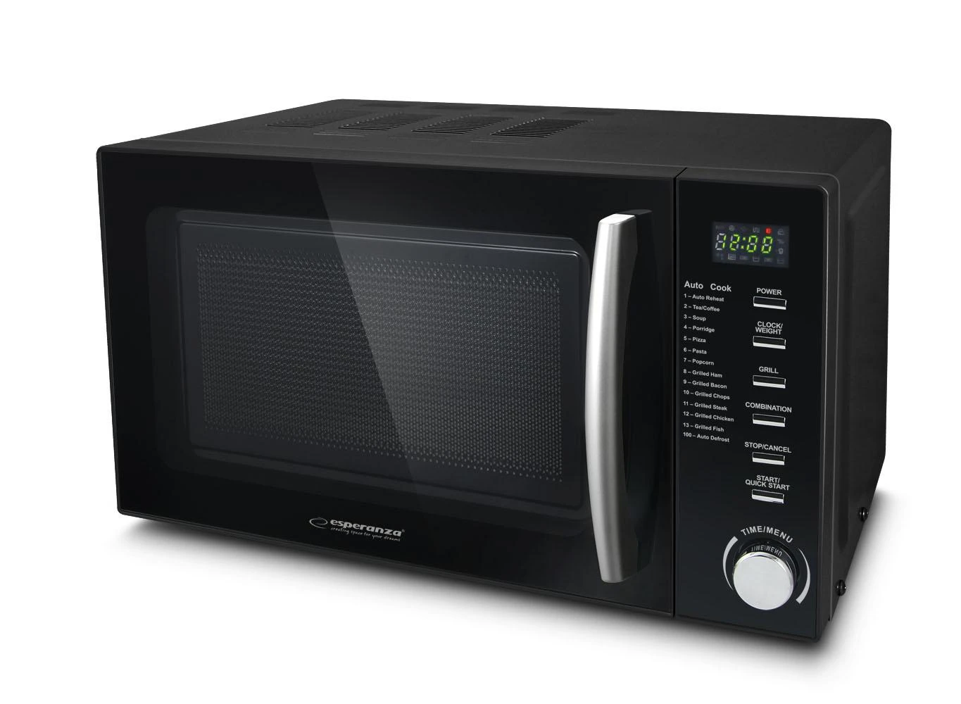 Mikrobangų Krosnelė - Esperanza Cocinero 20 L 1200 W Juoda