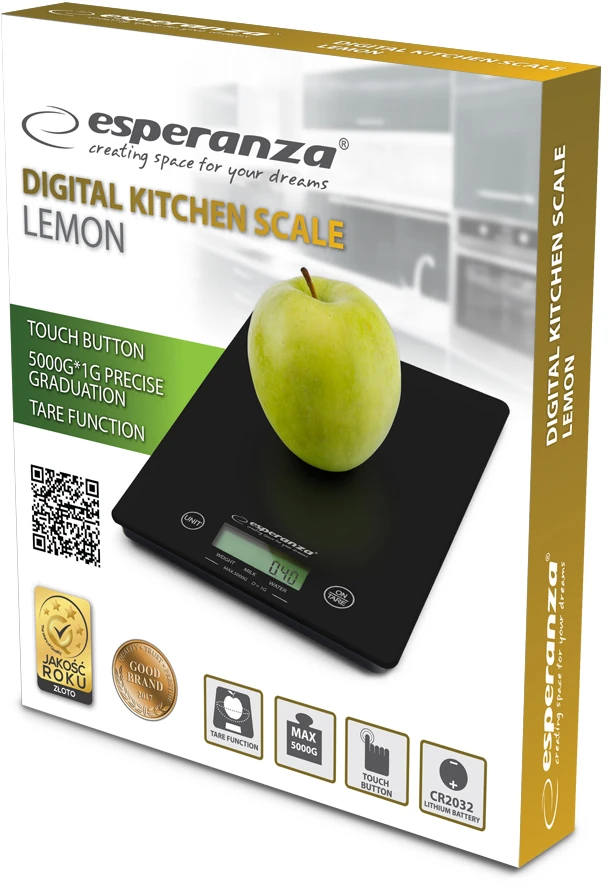 Virtuvinės svarstyklės ESPERANZA EKS002K LEMON