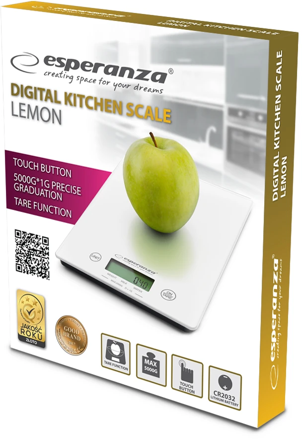 Virtuvinės svarstyklės ESPERANZA EKS002K LEMON
