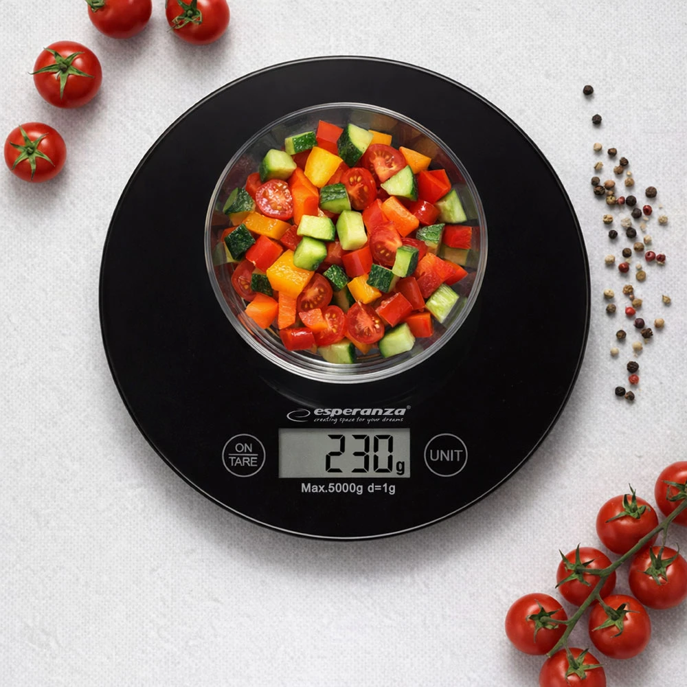 Virtuvinės svarstyklės ESPERANZA EKS003K MANGO (juodos)