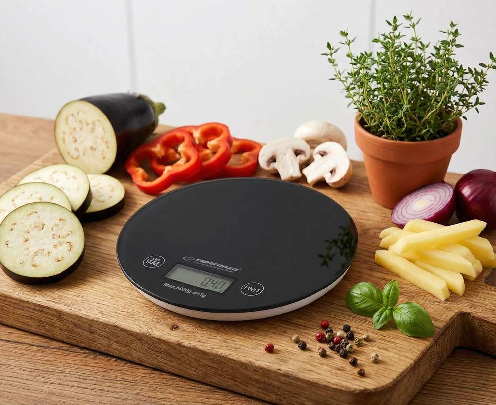 Virtuvinės svarstyklės ESPERANZA EKS003K MANGO (juodos)