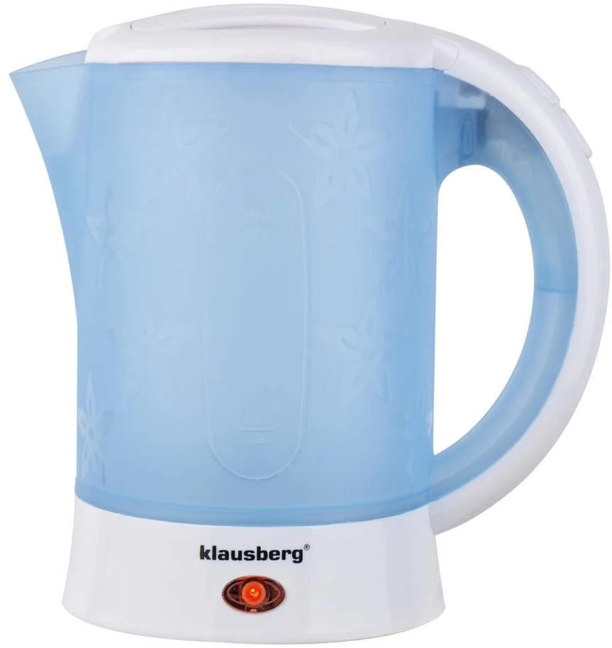 Elektrinis virdulys, turistinis, 0,6l, 2 puodeliai + 2 šaukšteliai, klausberg