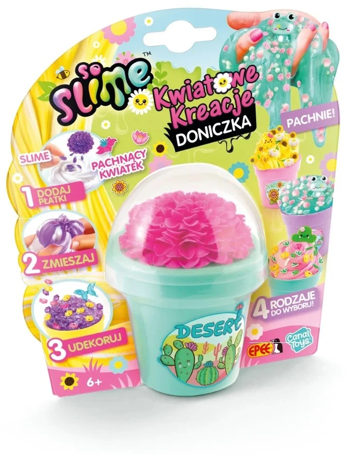 Epee Rinkinys „Slime Flower Creations“ kūrybinis rinkinys – žalias vazonas