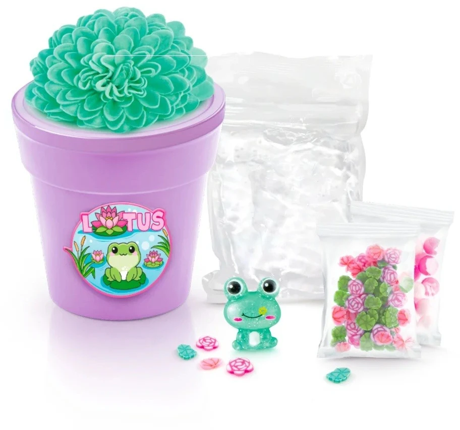 Epee Rinkinys „Slime Flower Creations“ kūrybinis rinkinys – violetinis vazonas