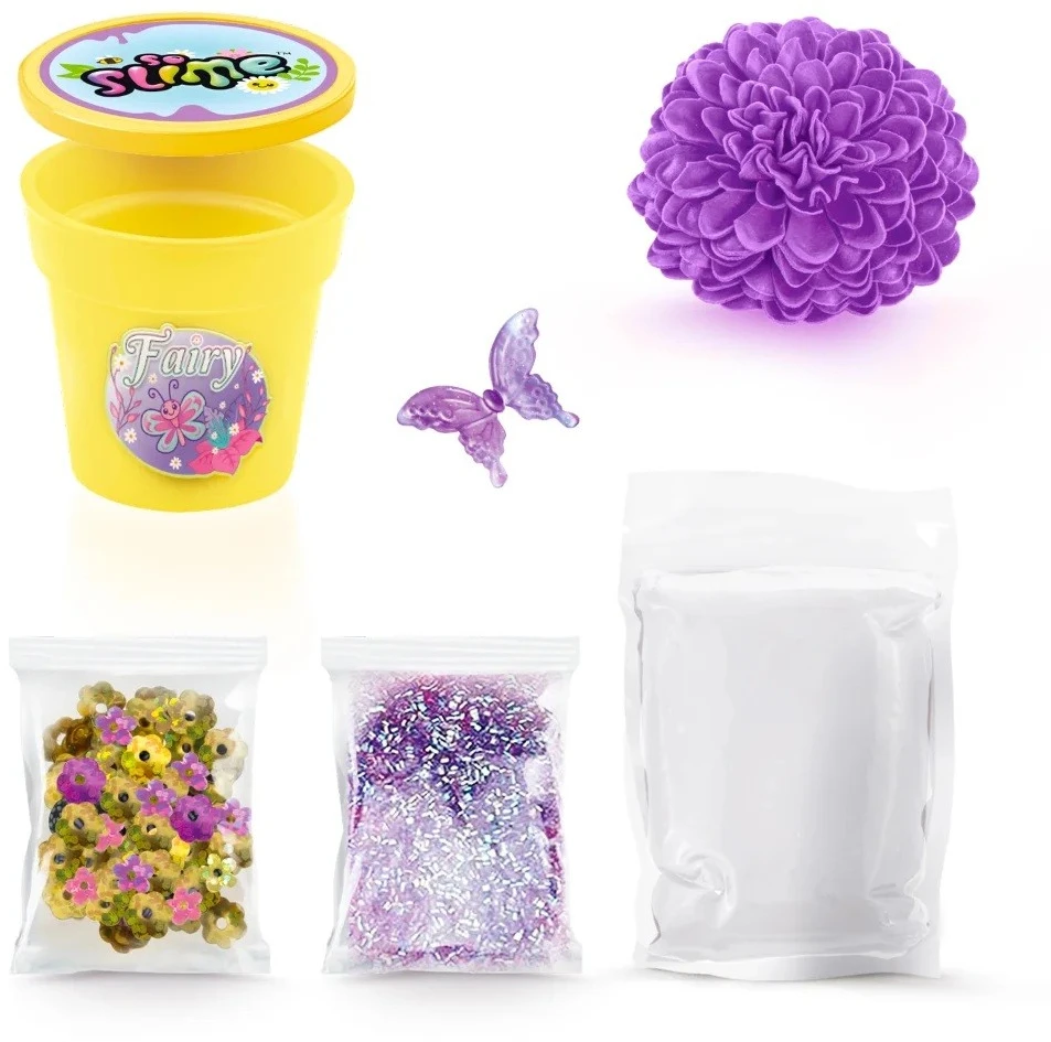 Epee Rinkinys „Slime Flower Creations“ kūrybinis rinkinys – geltonas gėlių vazonas