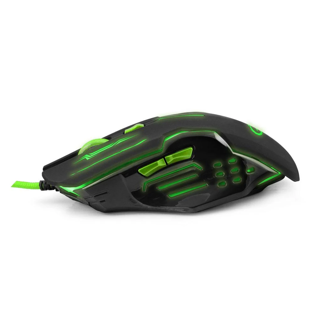 ESPERANZA EGM403G - 5901299925478 ESPERANZA EGM403G MX403 APACHE - su laidu 6D GAMING Optinė pelė USB - Žalias