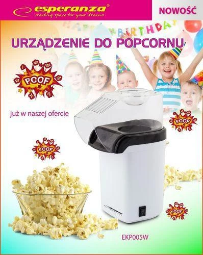 Esperanza POOF spragėsių gaminimo aparatas EKP005W