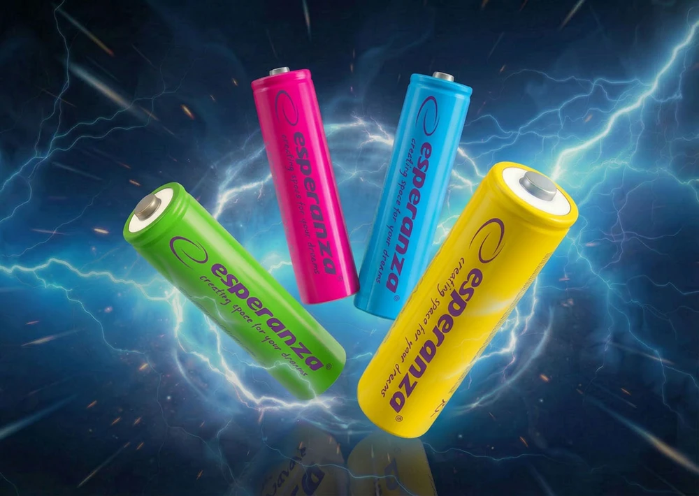 Esperanza EZA108 R6 AA Ni-MH 2000mAh baterijos, spalvotos - 4 vnt