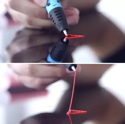 3D rašiklio plastikas Kruzzel (įvairių spalvų, 30 vnt.)