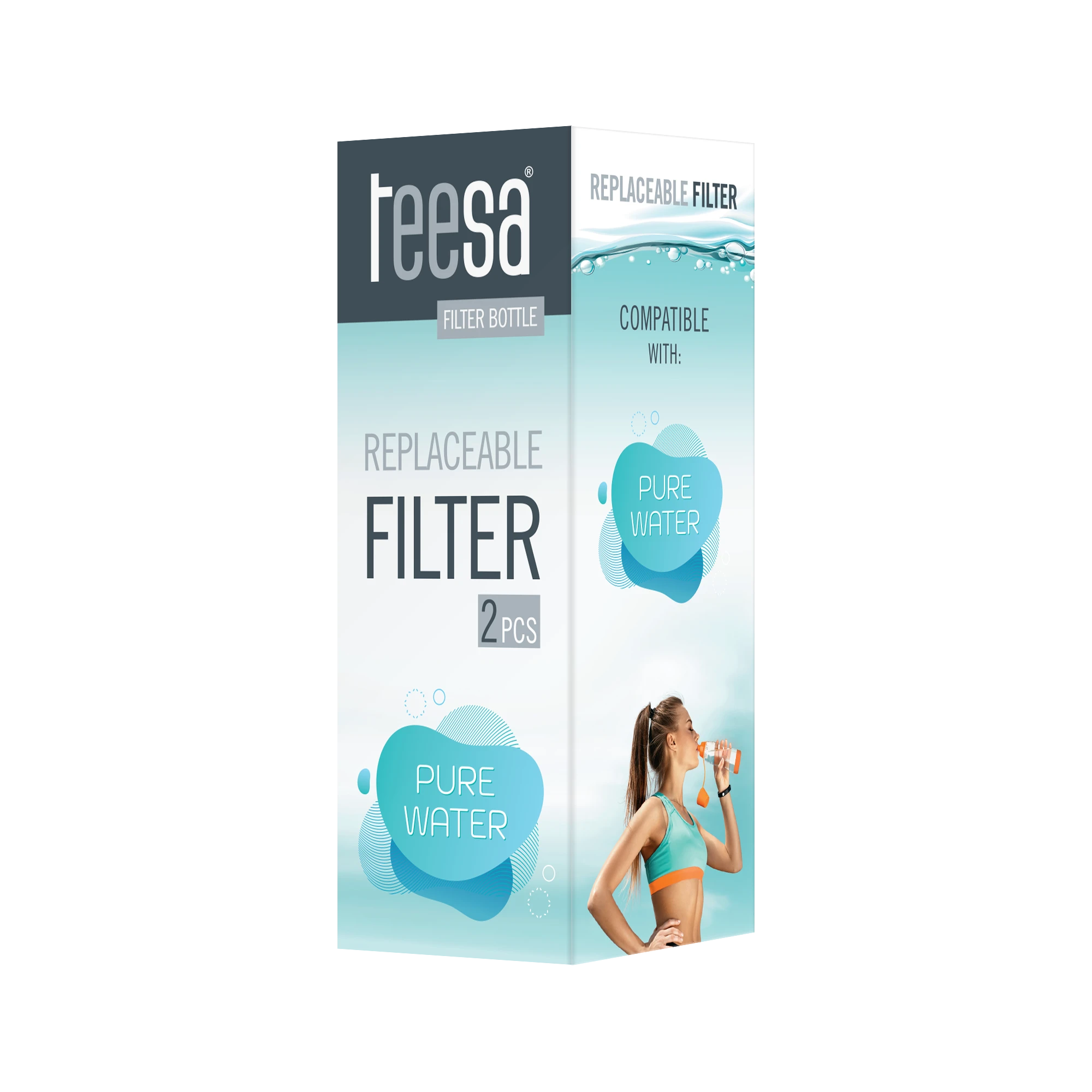 TEESA PURE WATER butelių filtrai