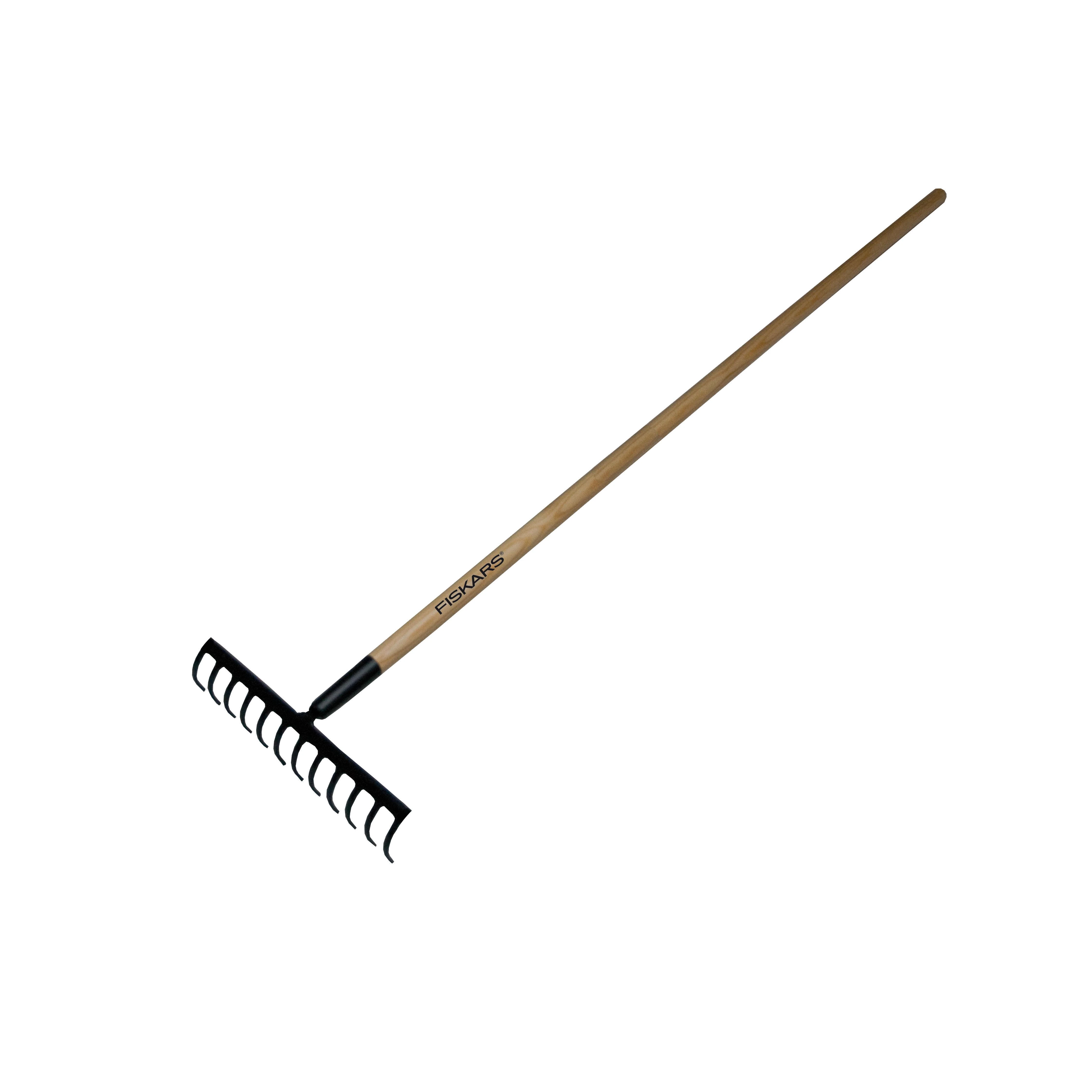 Fiskars FS135751 Grėblys 12 dantų su medine rankena 1560 mm (FSL12)