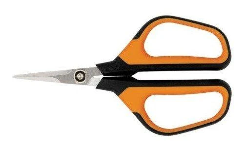 Fiskars SP15 Solid žirklės su oranžinėmis rankenomis