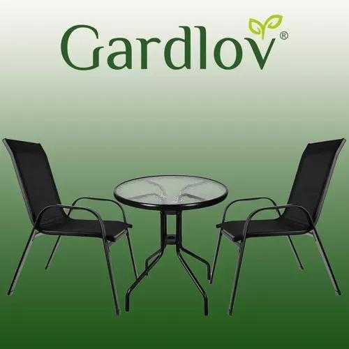 Gardlov Balkono baldų komplektas - stalas + 2 kėdės