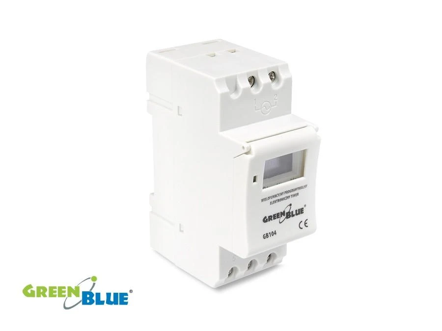 GreenBlue PROGRAMUOJAMAS ELEKTRONINIS LAIKO JUNGIKLIS GB-104