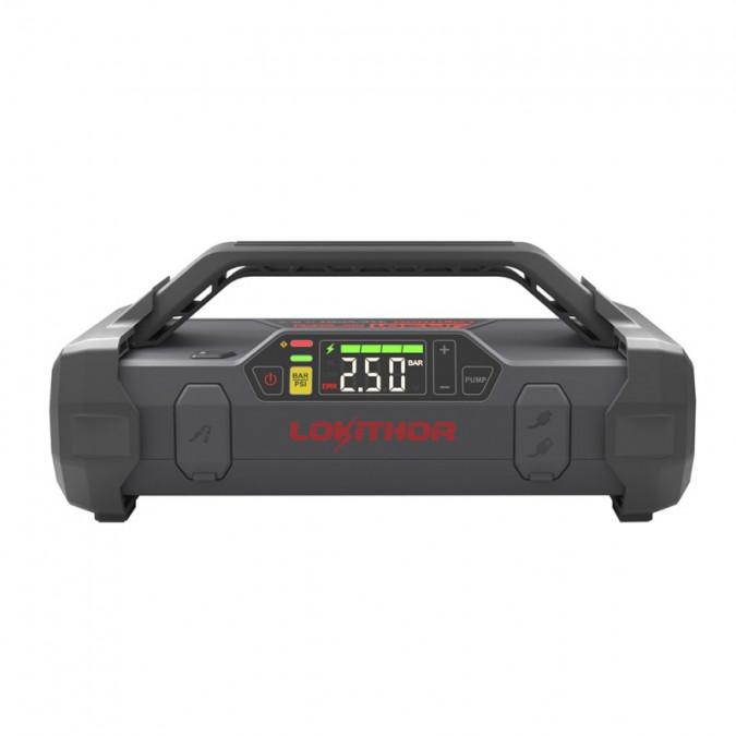 Gens Ace & Tattu Powerbank / Jump Starteris Lokithor JA301 20000mAh, 2000A su kompresoriumi 10-150 PSI