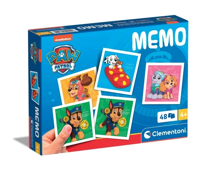 Clementoni Atminties žaidimas „PAW Patrol“ su 48 kortelėmis