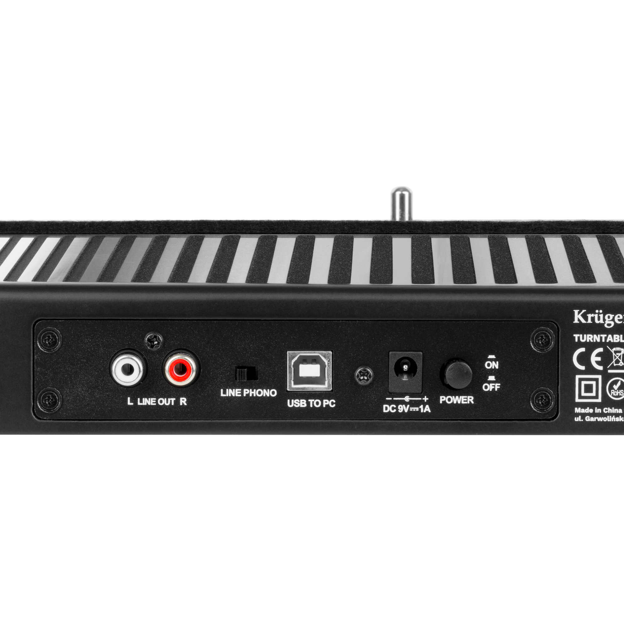 Kruger & Matz Krüger&Matz TT-602 Garso grotuvas su diržine pavara Juoda
