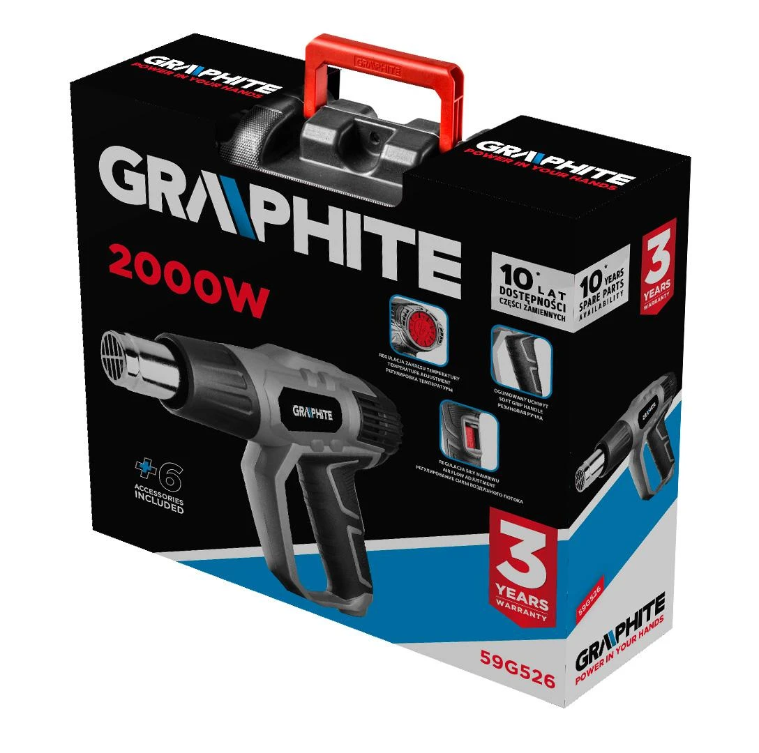 Graphite Orapūtė grafitas 59G526; 2000 W