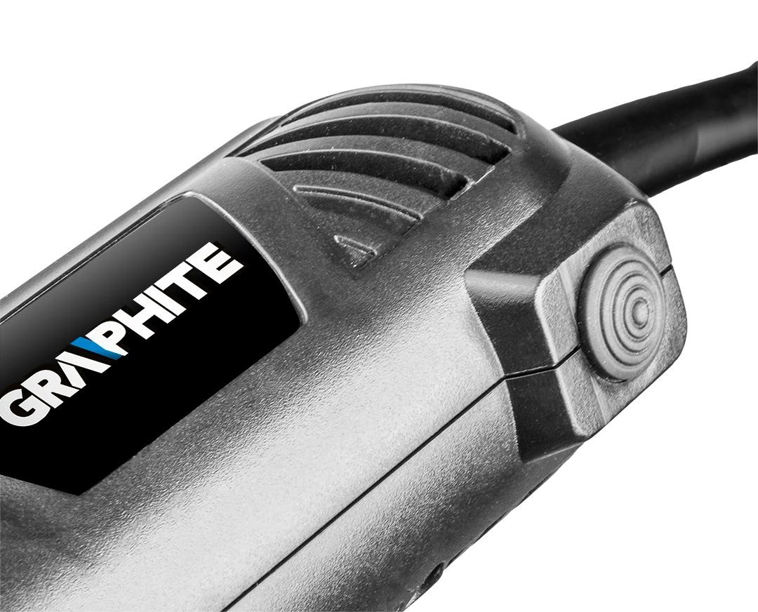 Graphite techninis fenas 2000 W karšto oro pistoletas, temperatūros diapazonas: I: 350 °C, II: 550 °C, tiesi rankena