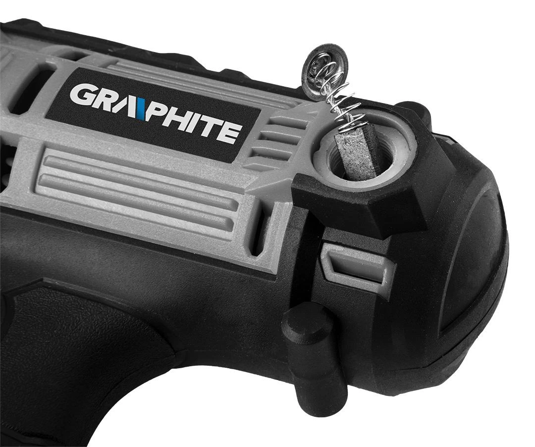 Graphite Wiertarko Wkretarka 300 W laidinis gręžtuvas-suktuvas, 10 mm savaime užsifiksuojantis griebtuvas, nešiojimo dėklas