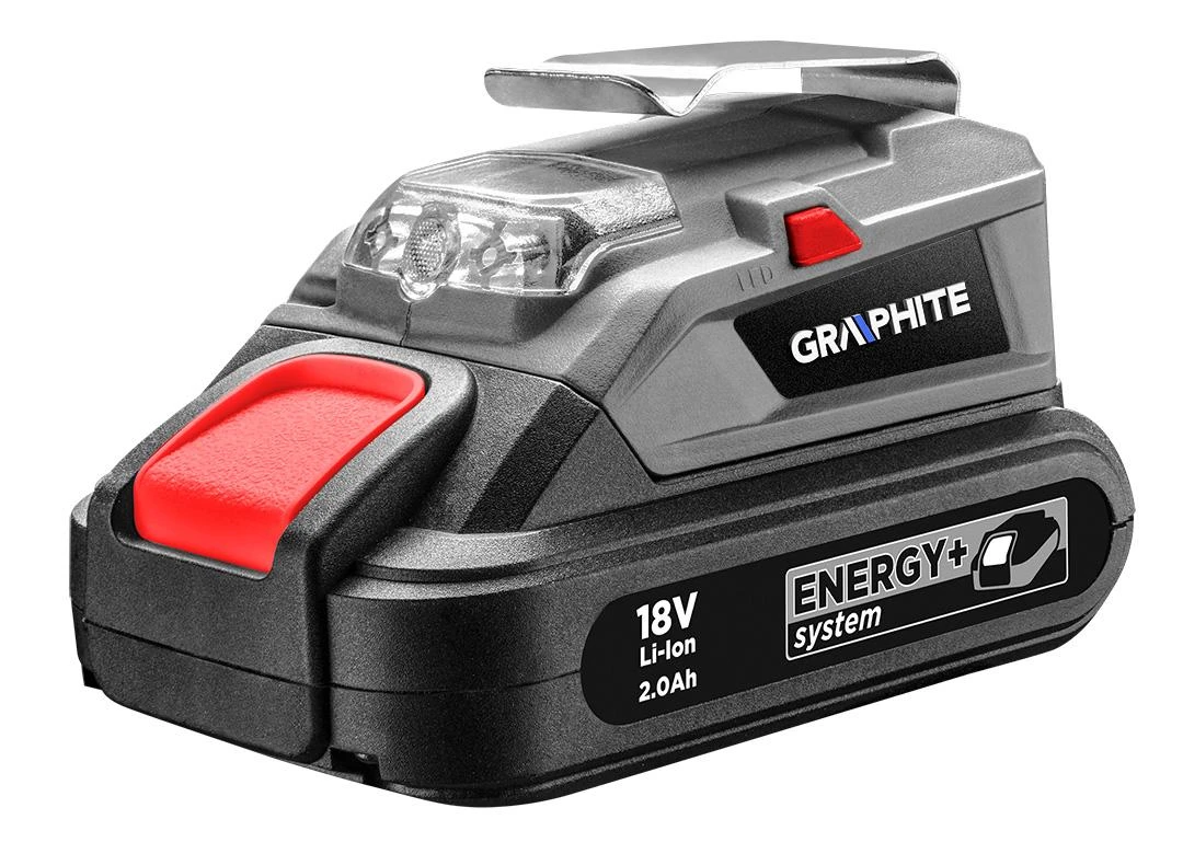 Graphite USB adapteris – „Energy+“ LED žibintuvėlis, be baterijos