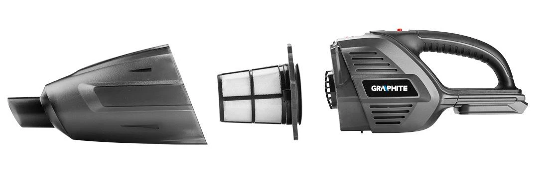 Rankinis automobilių dulkių siurblys Graphite