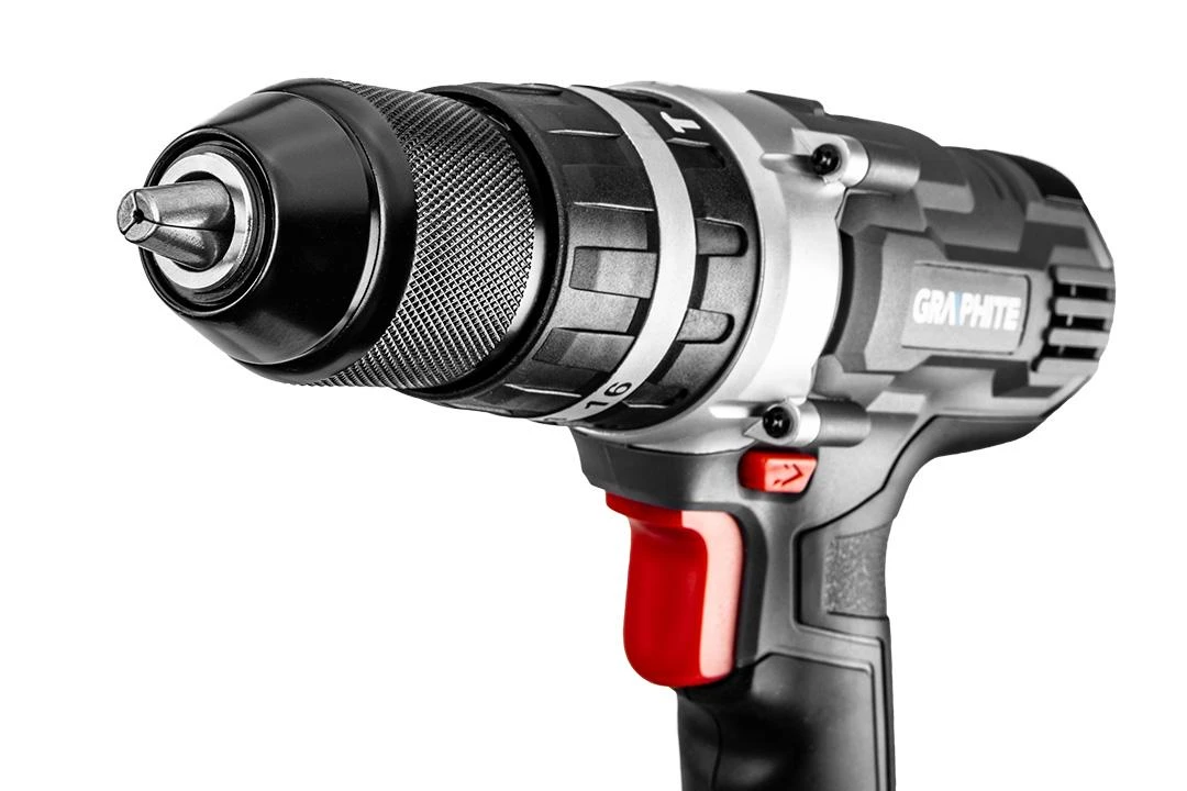 Smūginis Akumuliatorinis gręžtuvas - suktuvas GRAPHITE 58G010, 18V, be akumuliatoriaus ir kroviklio
