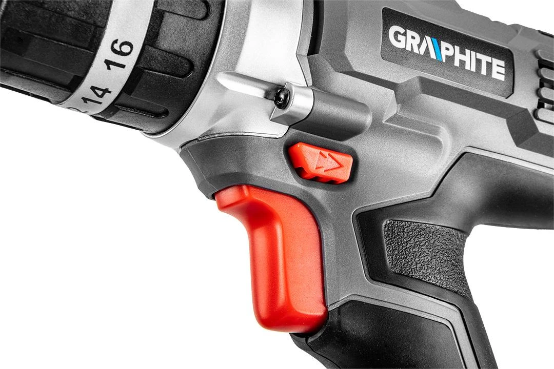 Smūginis Akumuliatorinis gręžtuvas - suktuvas GRAPHITE 58G010, 18V, be akumuliatoriaus ir kroviklio