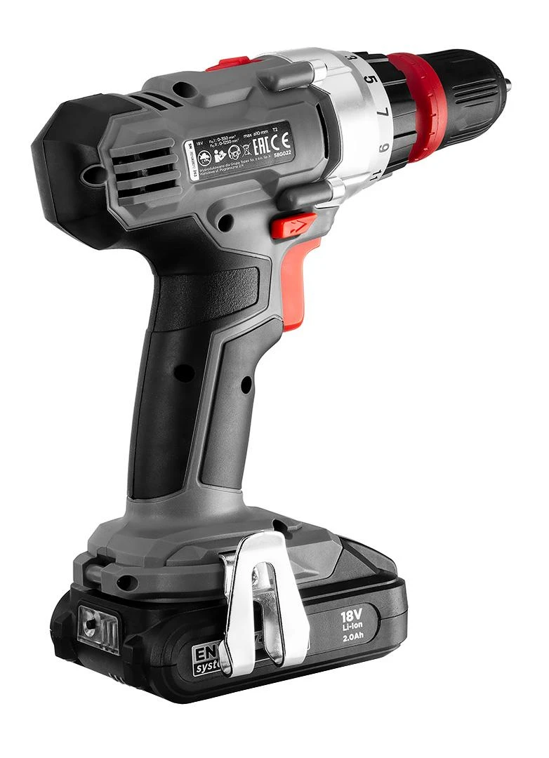 Akumuliatorinis suktuvas-gręžtuvas Graphite 58G022-AD; 18 V (be akumuliatoriaus ir pakrovėjo)