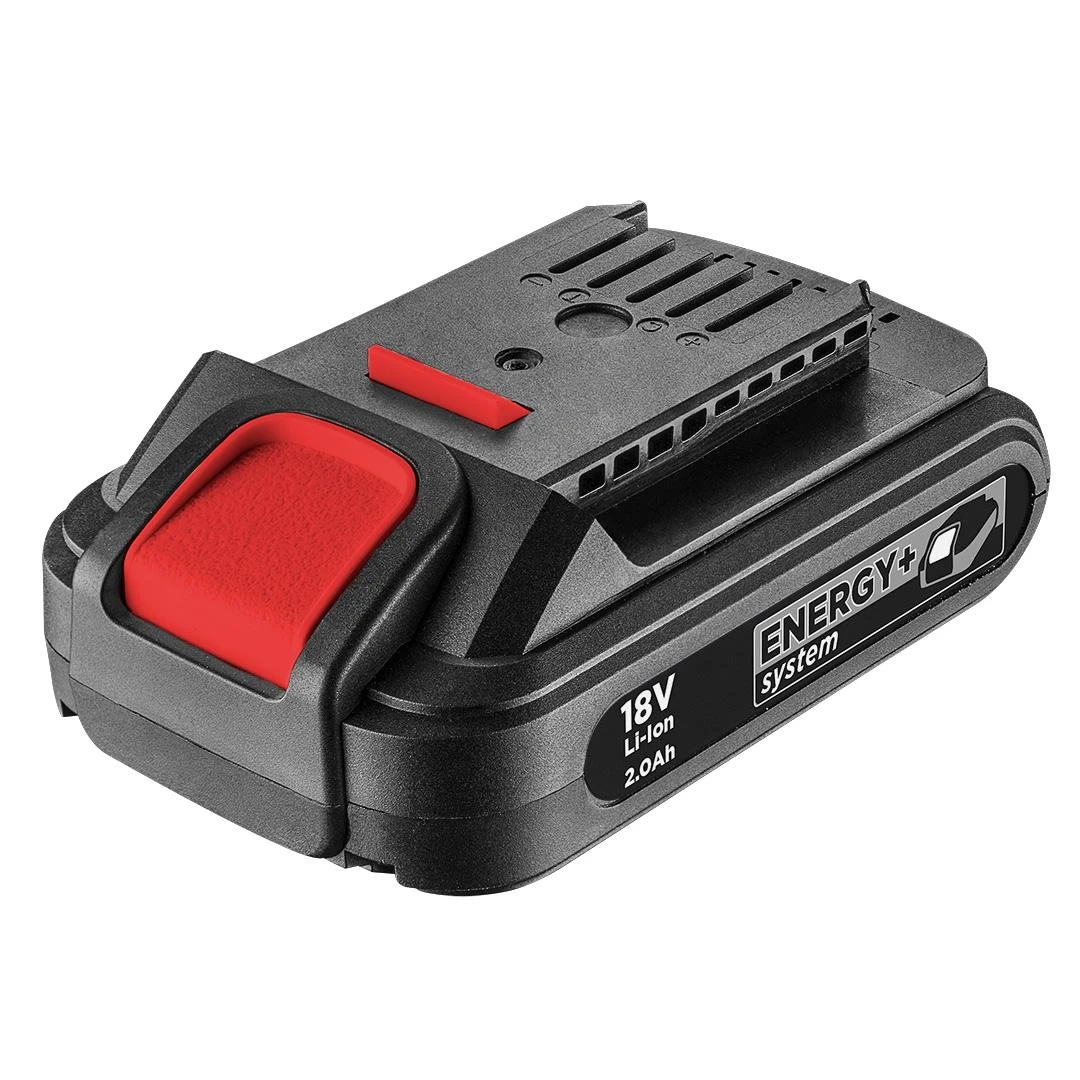 GRAPHITE 18V 2Ah akumuliatorius su raudonu mygtuku