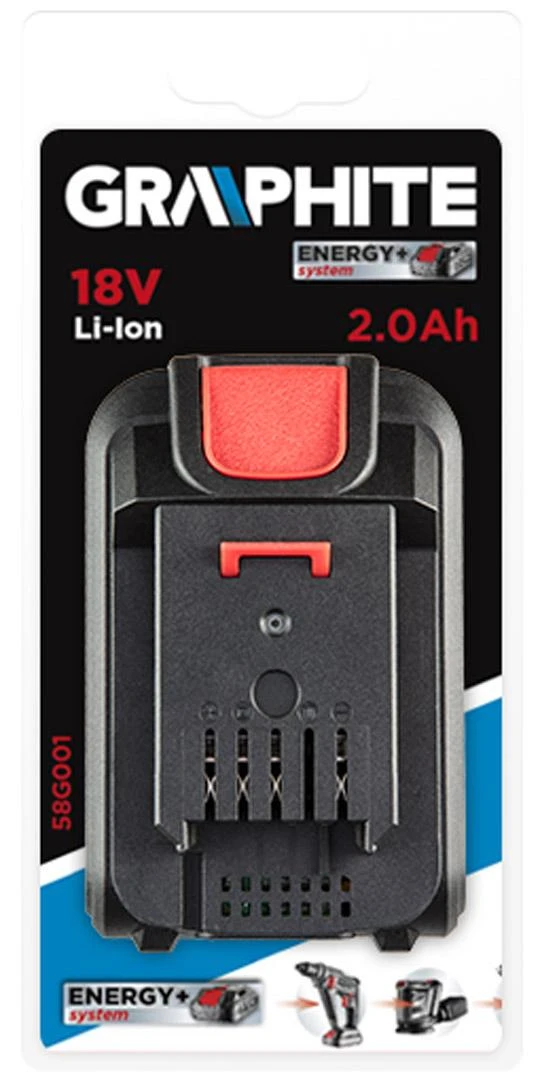 Akumuliatorius GRAPHITE Energy+ 18V 2Ah 58G001