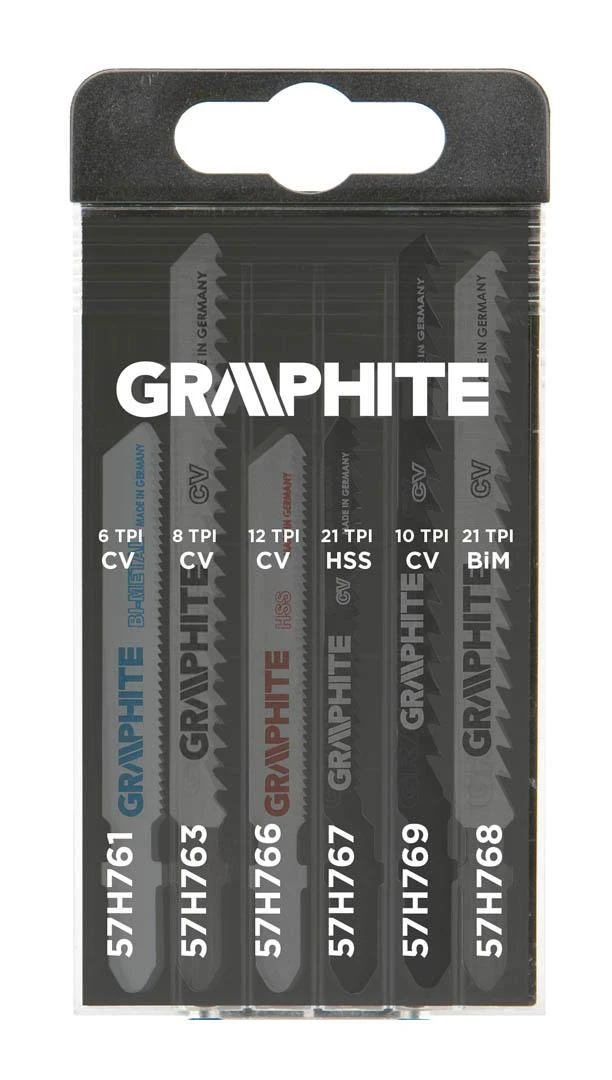 Graphite Pjūkliukai siaurapjūkliui 6 vnt, įvairūs