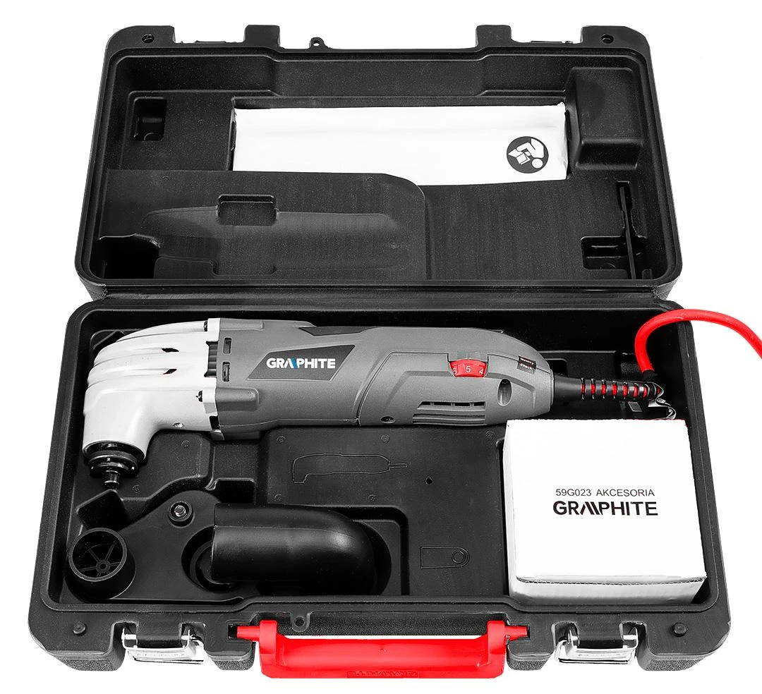 Spausdintuvas Daugiafunkcinis įrankis GRAPHITE 59G023, 250W, 15000-21000 aps./min, matmenys 300x70mm