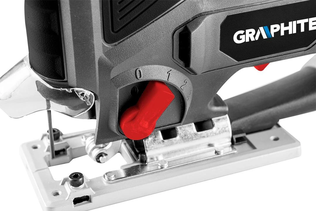 Graphite Wyrzynarka 600 W siaurapjūklis, eigos dažnis 800–3000 min-1, su korpuso formos rankena