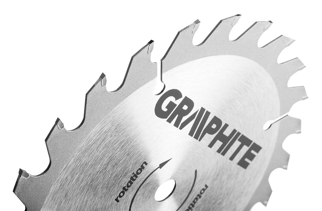 Pjovimo diskas GRAPHITE 150 x 10 mm, 24 dantys, medienai