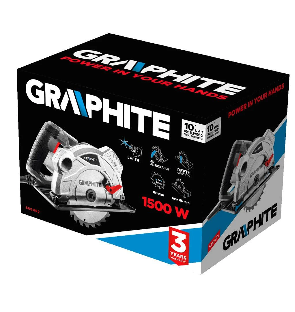 Diskinis pjūklas Graphite 58G492; 1500 W