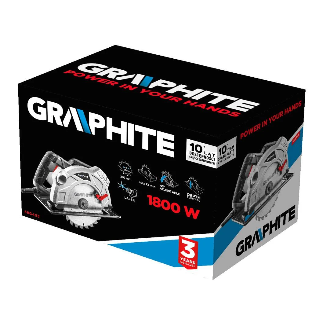 Diskinis pjūklas Graphite 58G493; 1800 W