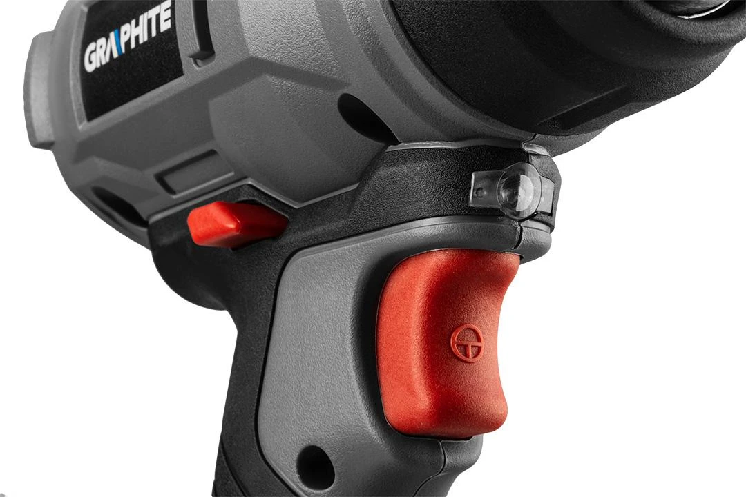 Graphite techninis fenas 18 V „Energy+“ akumuliatorinis karšto oro pistoletas, ličio jonų akumuliatorius, temperatūros diapazonas 550 °C, be akumuliatoriaus