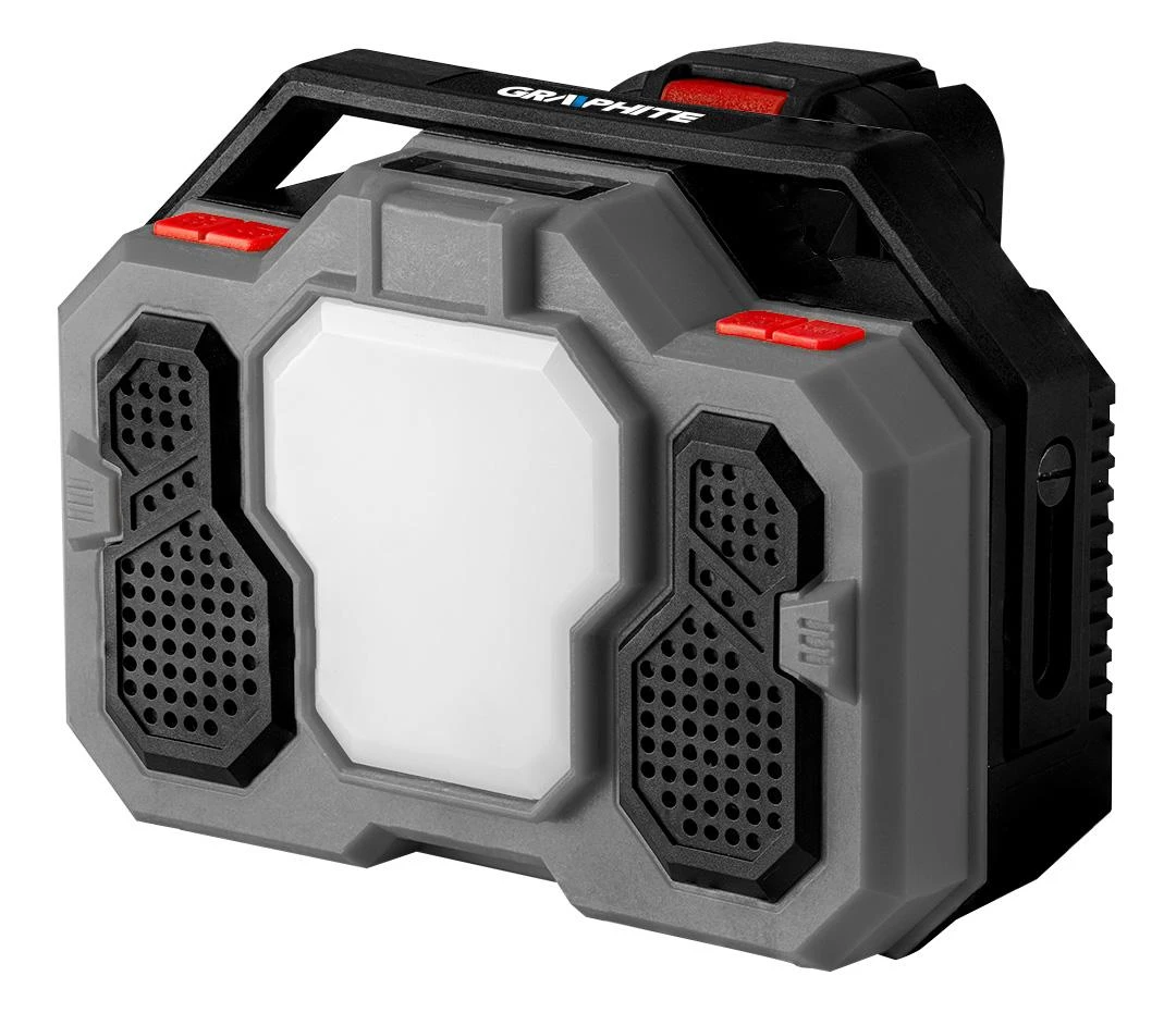 Bluetooth® garso kolonėlė Graphite 58GE104; 18 V (be akumuliatoriaus ir pakrovėjo)