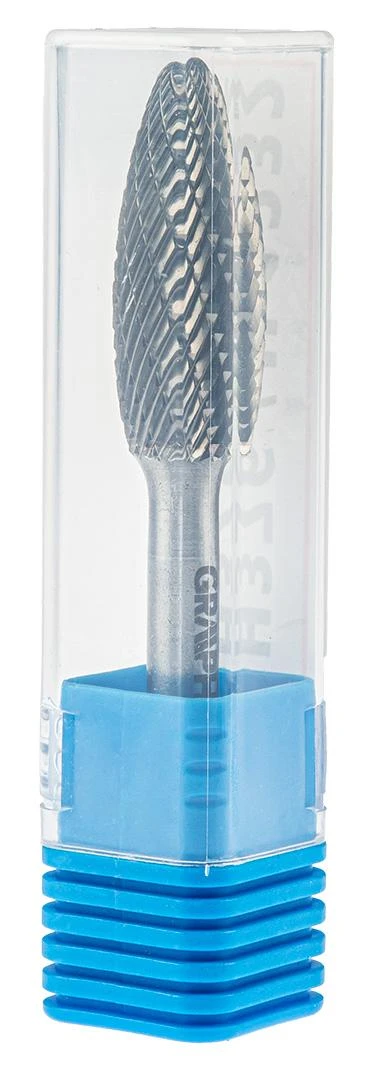 Graphite Metalo freza HM, H tipo (liepsnos forma), 12 x 32 mm, kotas 6 x 45 mm